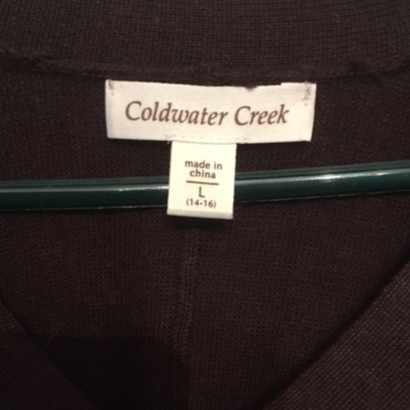 Women's Coldwater Creek Brown Blouse - Picture 2 of 5